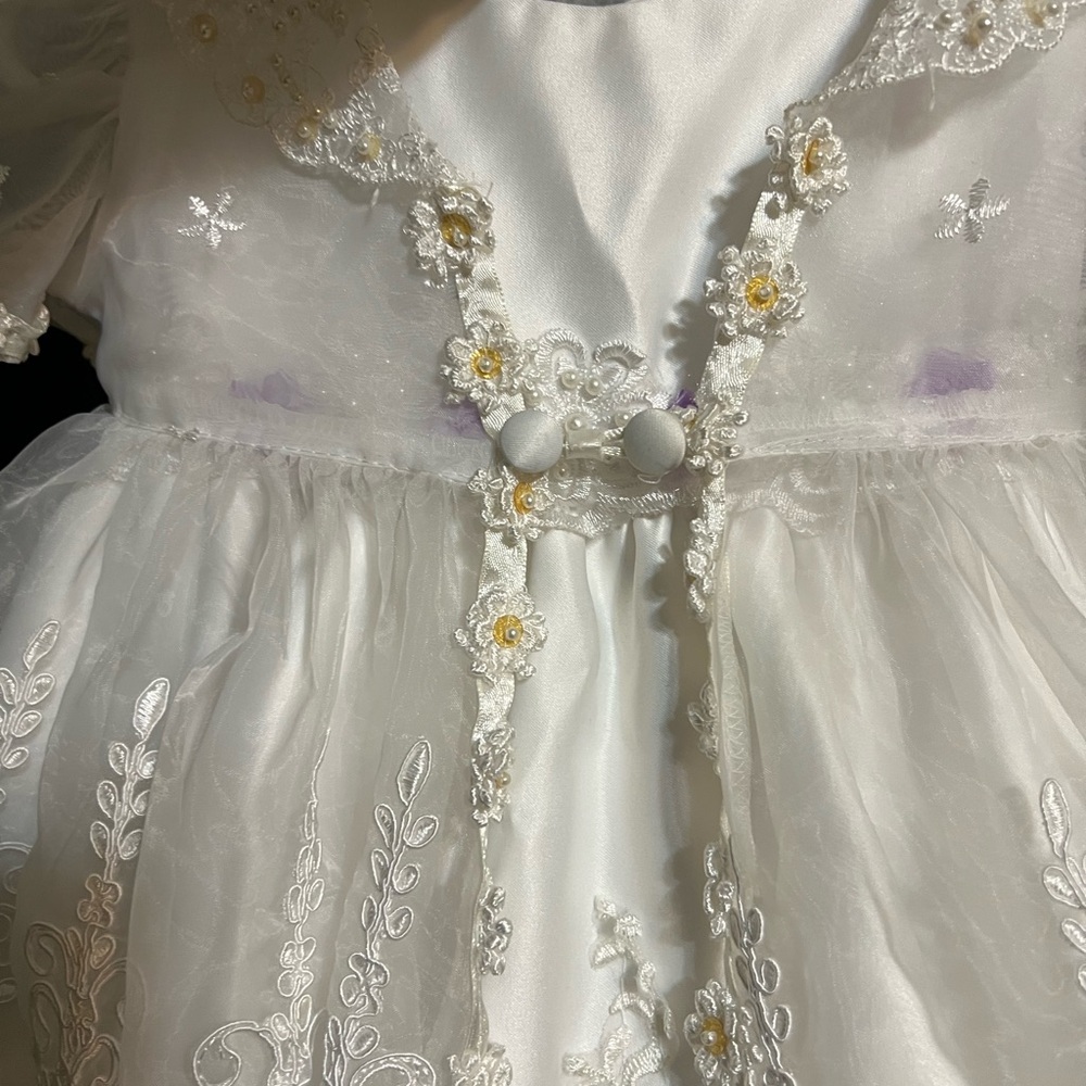 Elegant White Lace Baby Dress

christing gown 

Size 2 yers - Picture 3 of 9
